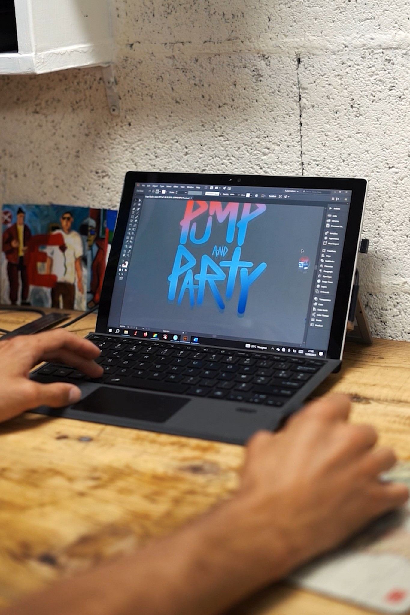Retouche graphique avant impression textile