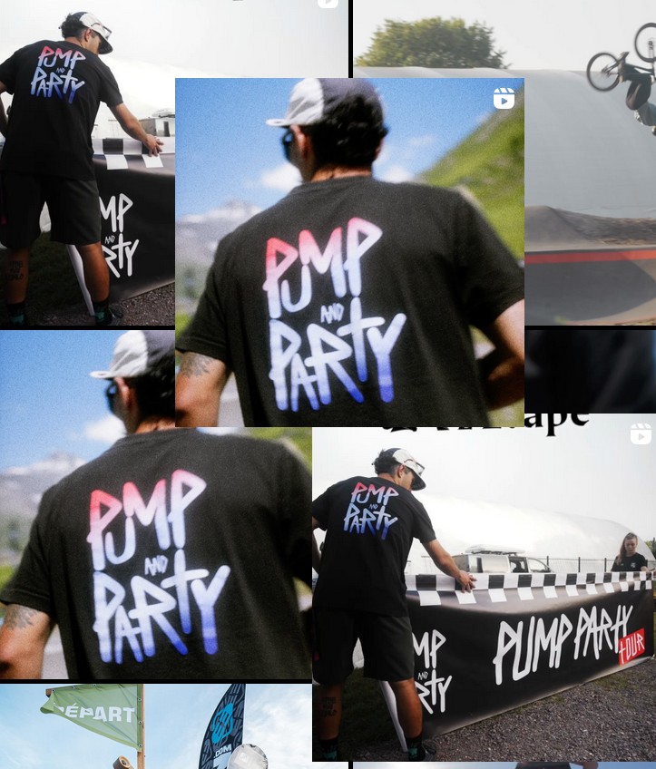 T-shirts imprimés pour le Pump and Party Tour