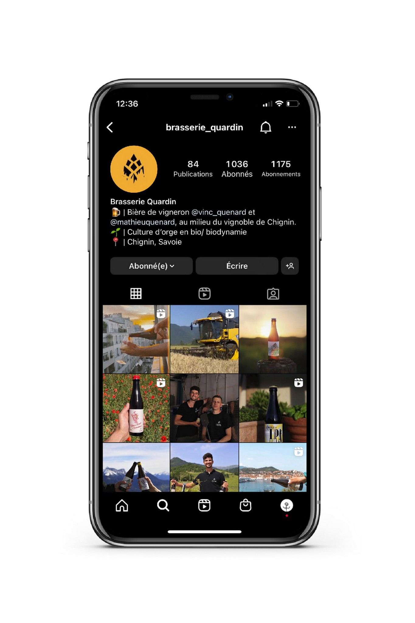 Contenu réseaux sociaux pour la Brasserie Quardin